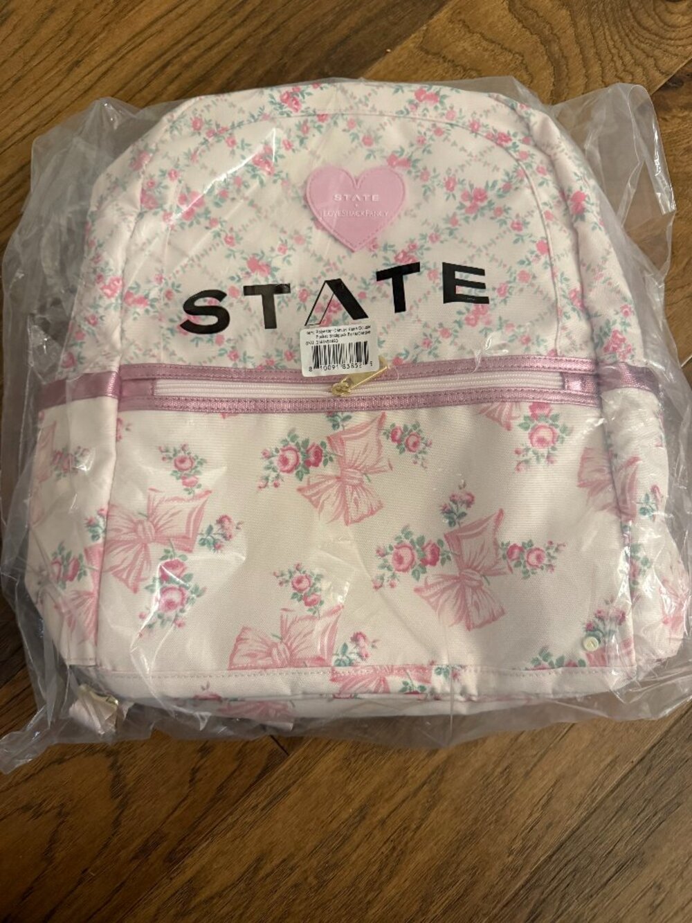 New in the bag STATE x LoveShackFancy Kane Double Pocket Backpack - Picture 2 of 2